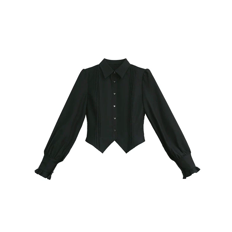 HuTaoMuJK - Madeleine - Classic Lolita JSK Suit Black Lolita Blouse and Coat - Image 13