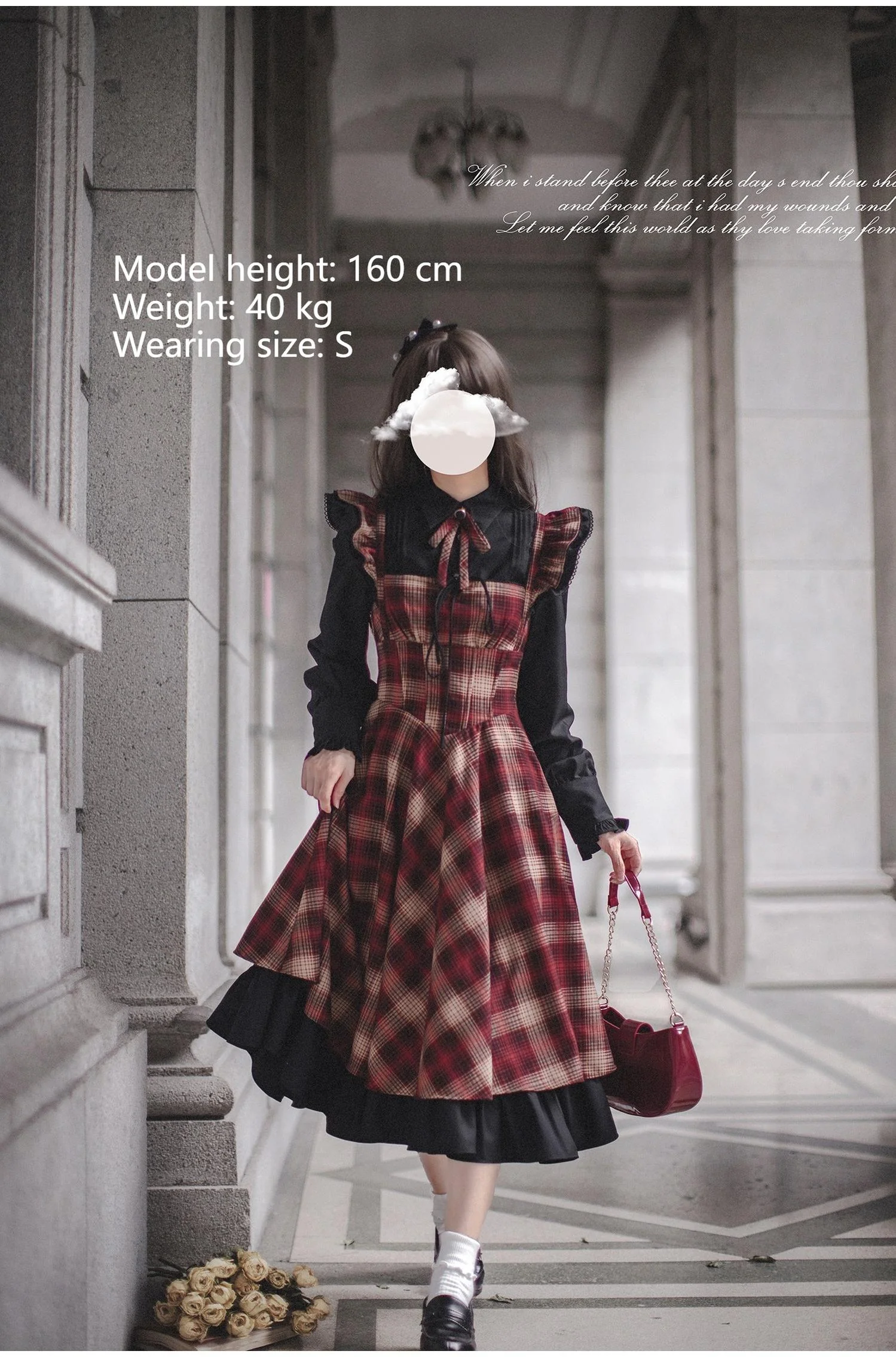 HuTaoMuJK - Madeleine - Classic Lolita JSK Suit Black Lolita Blouse and Coat - Image 3