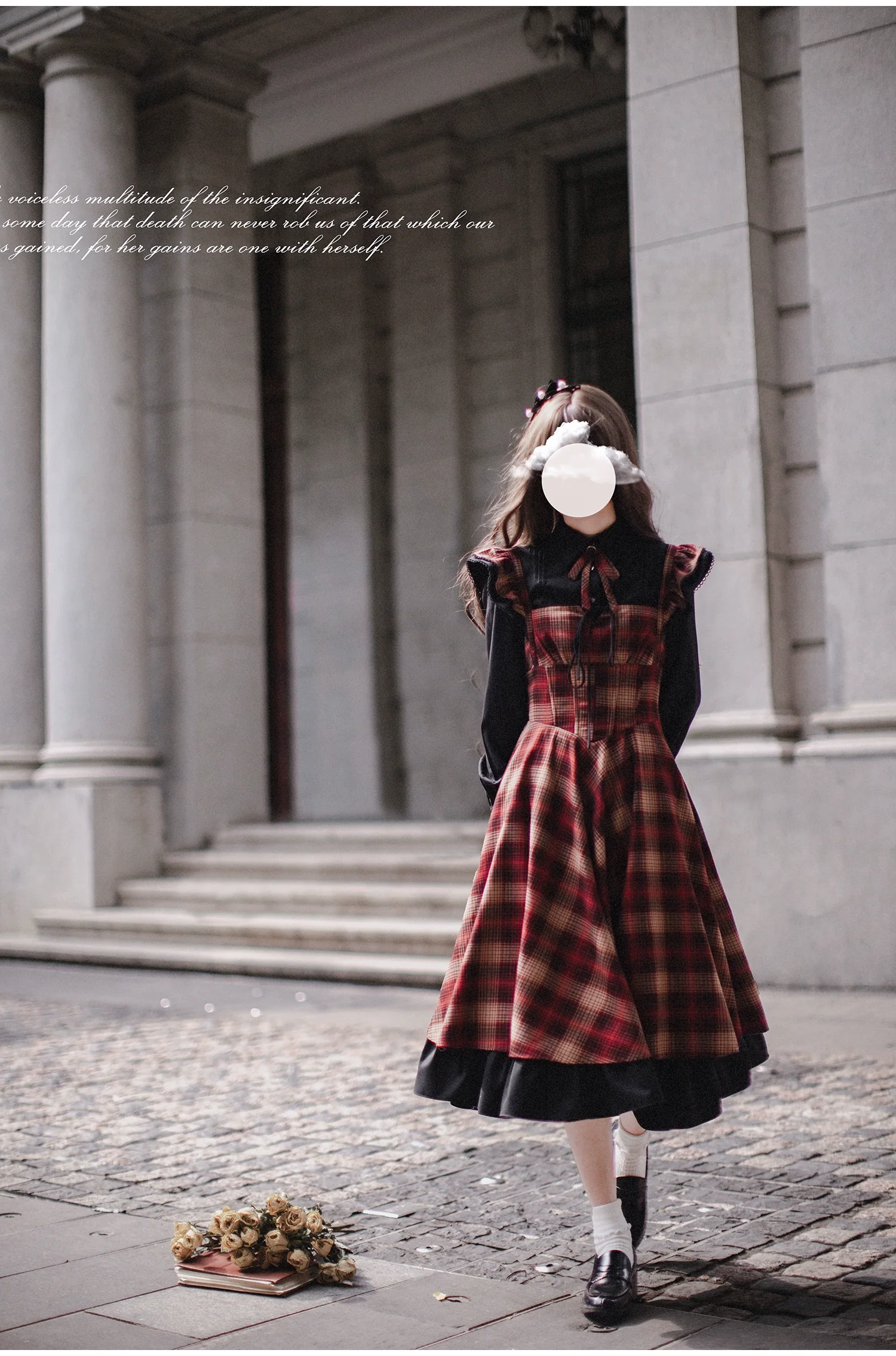 HuTaoMuJK - Madeleine - Classic Lolita JSK Suit Black Lolita Blouse and Coat - Image 4