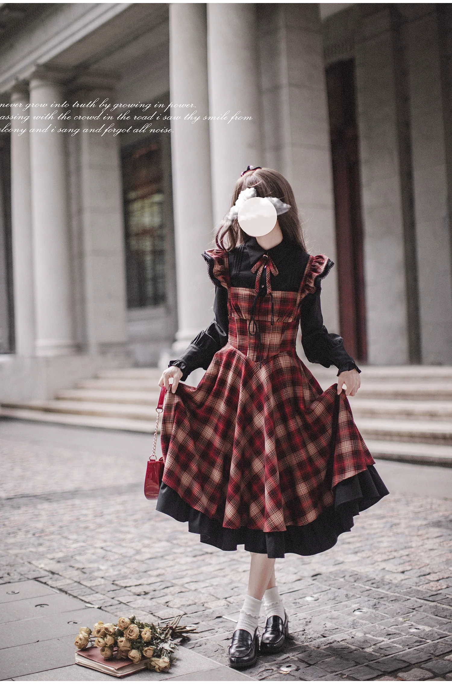 HuTaoMuJK - Madeleine - Classic Lolita JSK Suit Black Lolita Blouse and Coat - Image 6