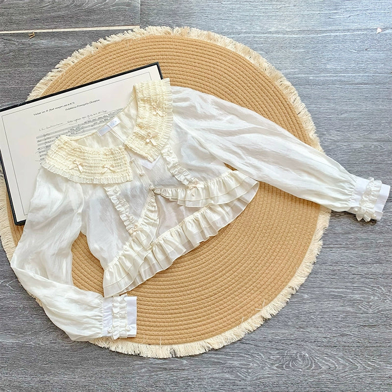 With PUJI - Letter and Poetry - Classic Lolita JSK Suit Four-tiered Twins Dress - Image 31
