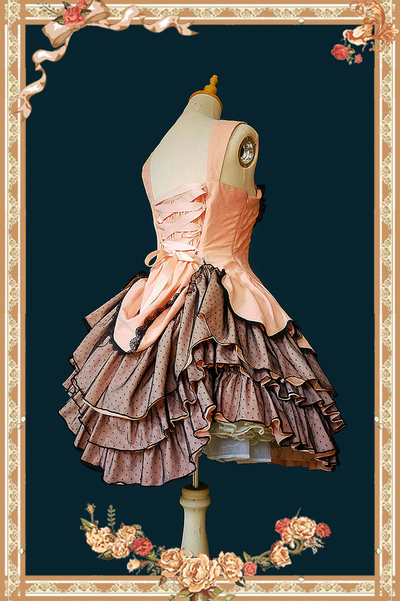 Waltz - Classic Lolita JSK Tiered Dress with Bunny Ear Blouse - Image 10