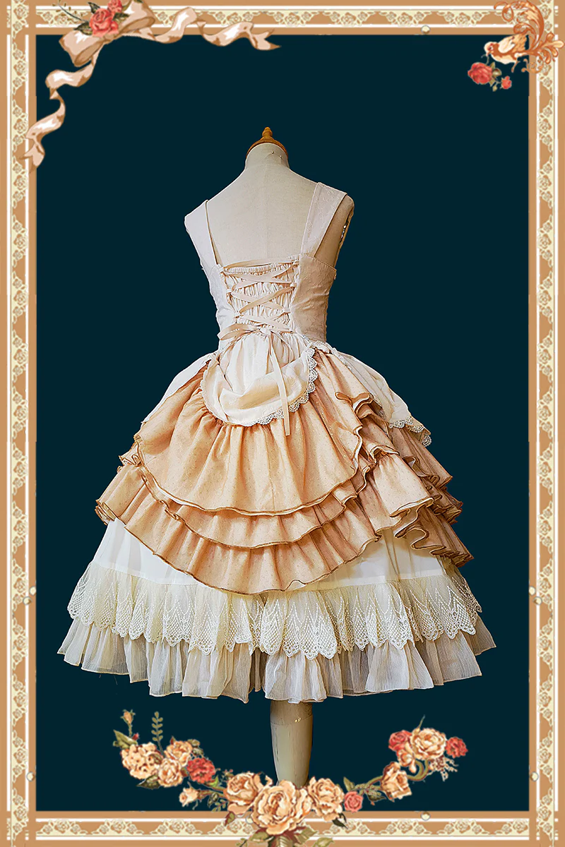 Waltz - Classic Lolita JSK Tiered Dress with Bunny Ear Blouse - Image 5