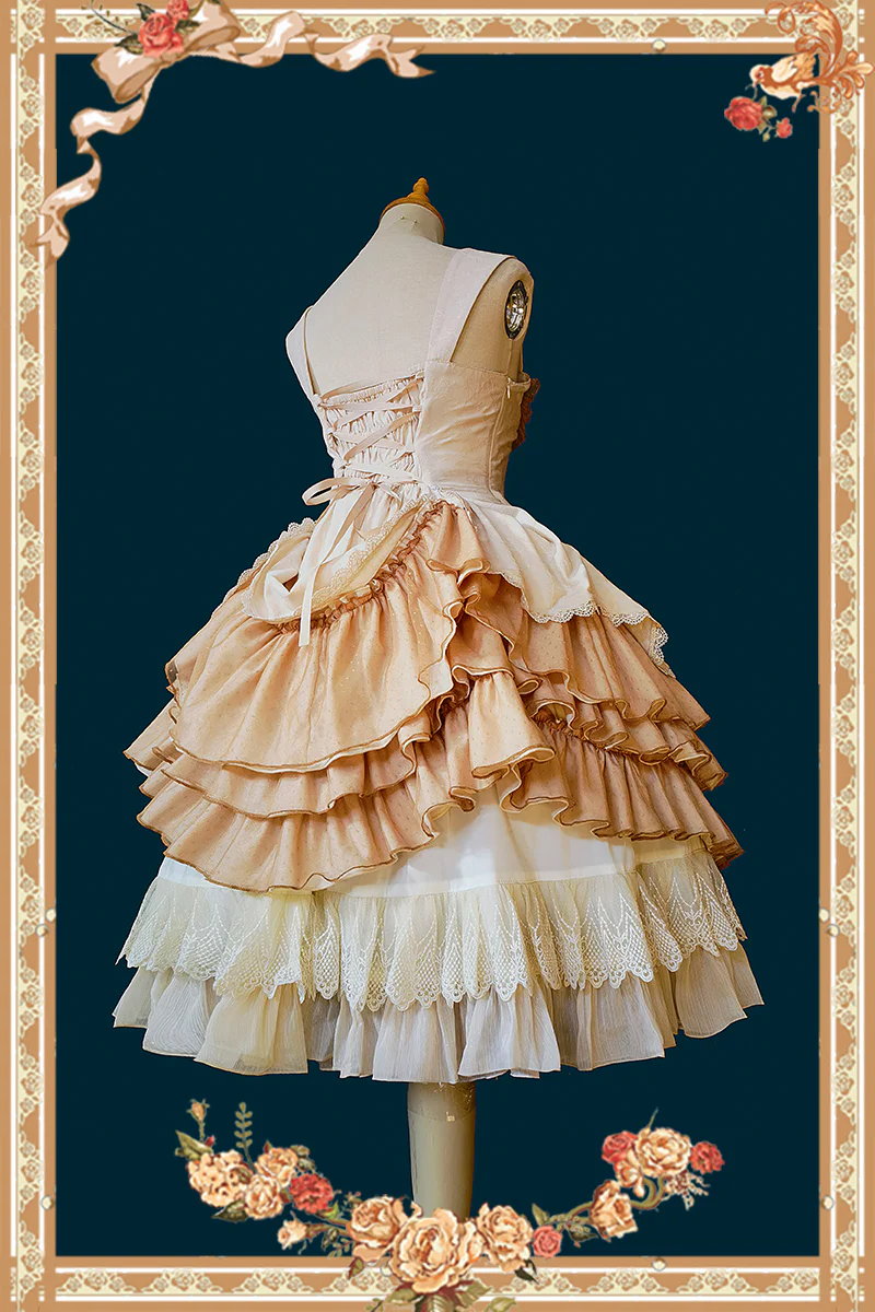 Waltz - Classic Lolita JSK Tiered Dress with Bunny Ear Blouse - Image 6