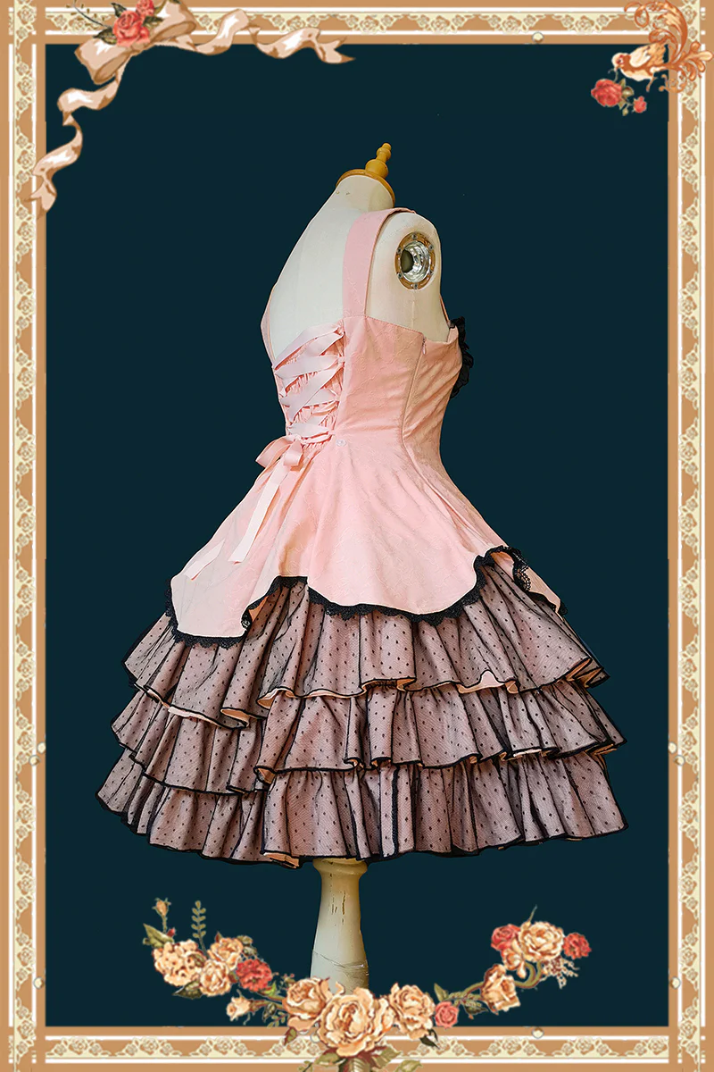 Waltz - Classic Lolita JSK Tiered Dress with Bunny Ear Blouse - Image 8