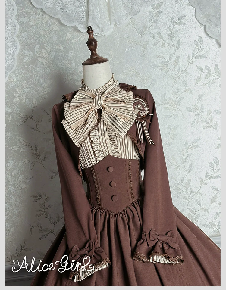 Alice Girl - Duke of Victoria - Classic Lolita Long Sleeve Bolero - Image 25