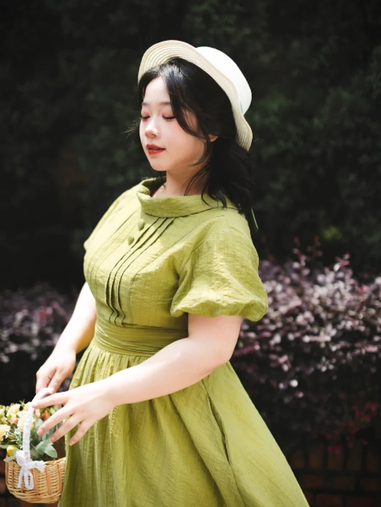 Forest Gallery - Classic Lolita OP Dress Country Style Tencel Dress - Image 19