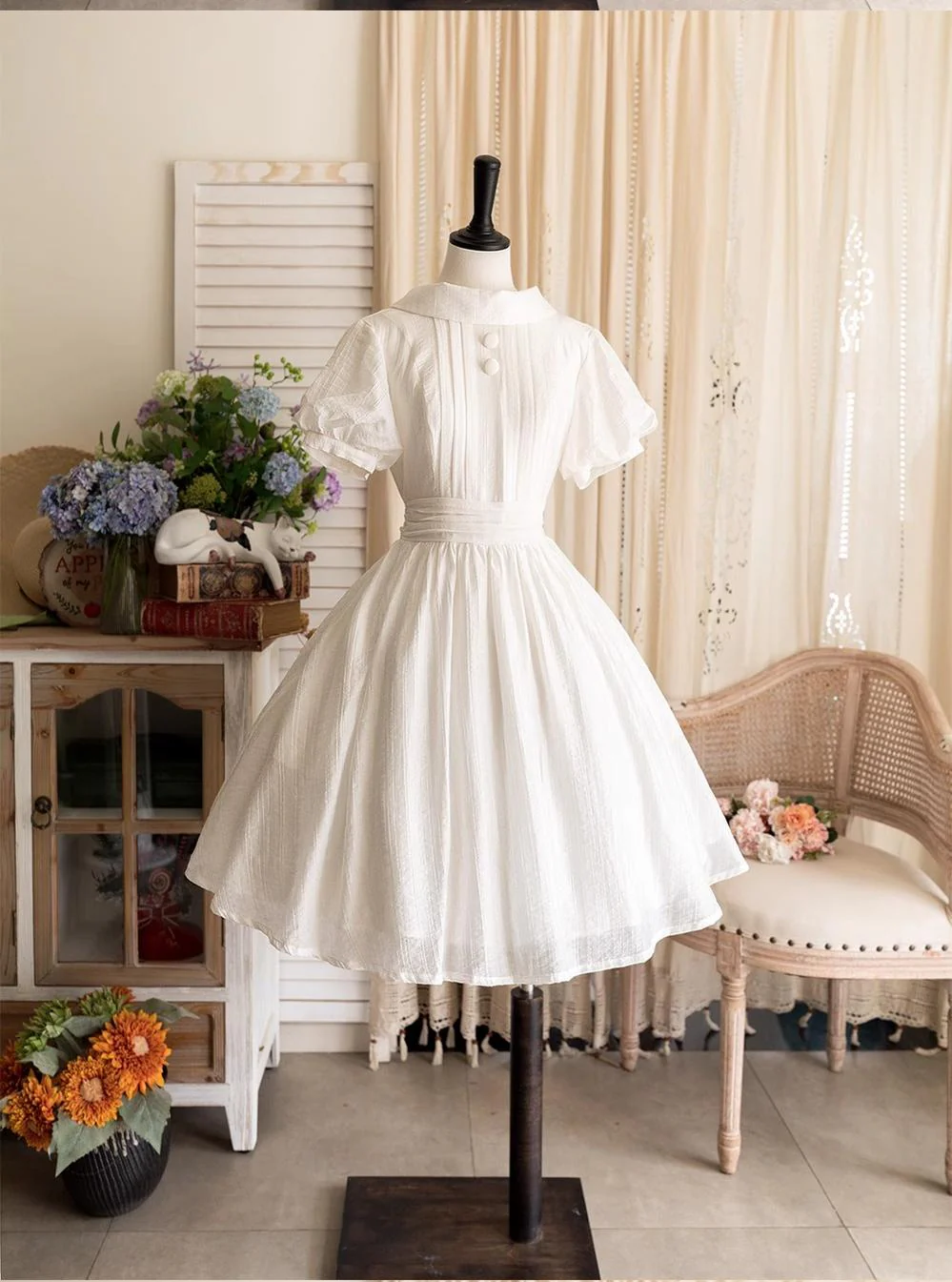 Forest Gallery - Classic Lolita OP Dress Country Style Tencel Dress - Image 23