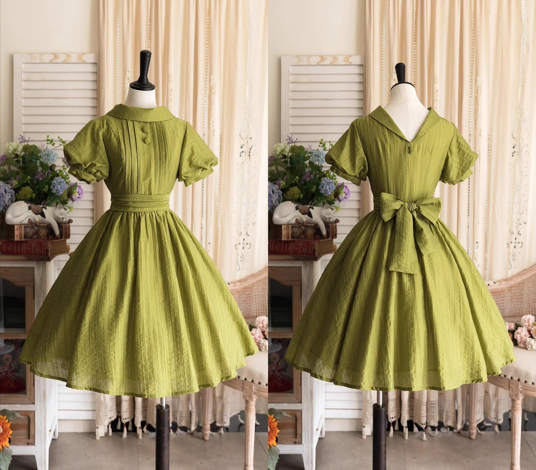 Forest Gallery - Classic Lolita OP Dress Country Style Tencel Dress - Image 29