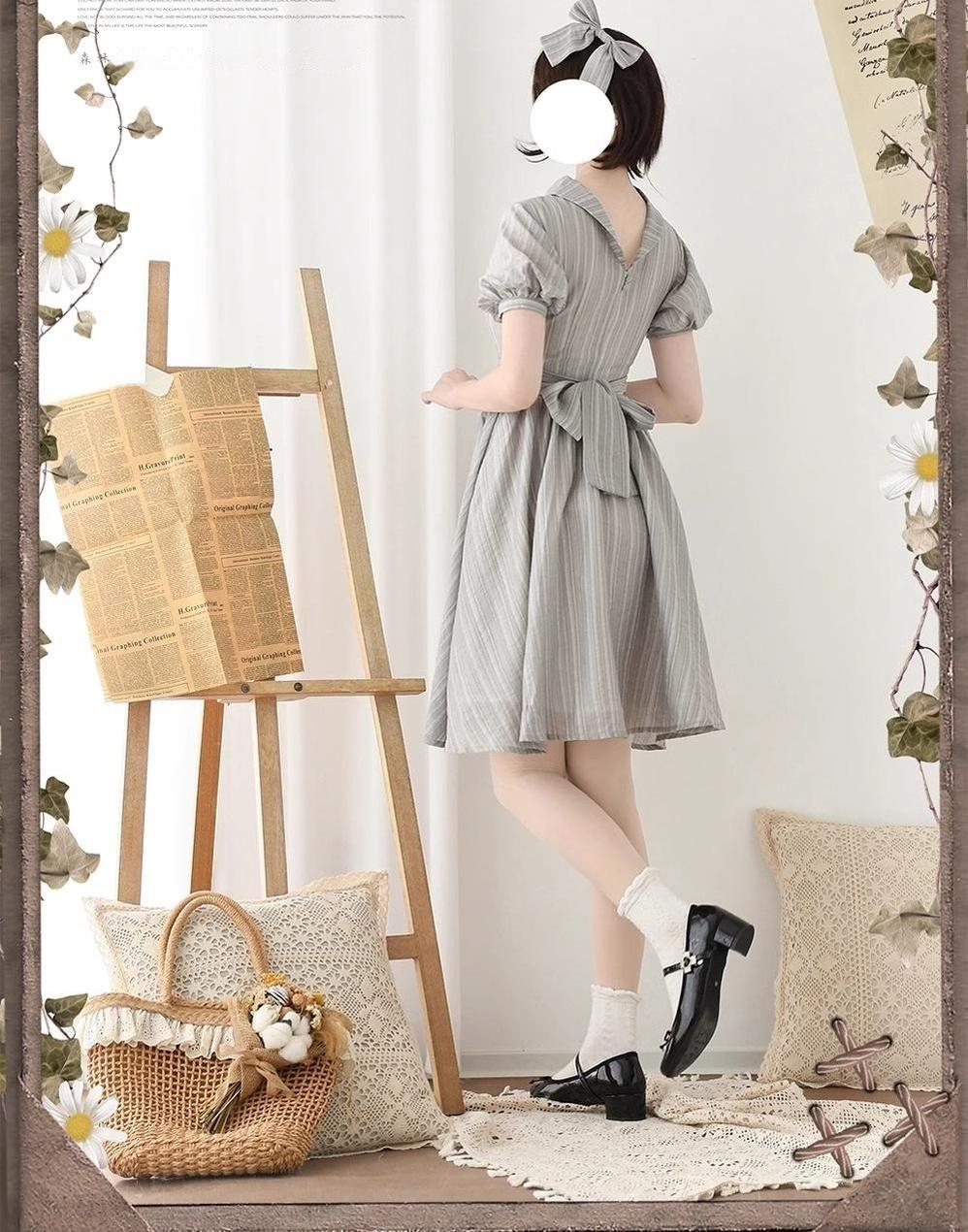 Forest Gallery - Classic Lolita OP Dress Country Style Tencel Dress - Image 3