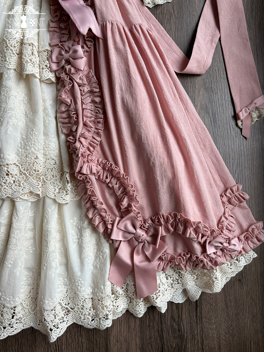 Lilyka Garden - Classic Lolita OP Dress Set Elegant Floral Wall Princess Sleeve - Image 103