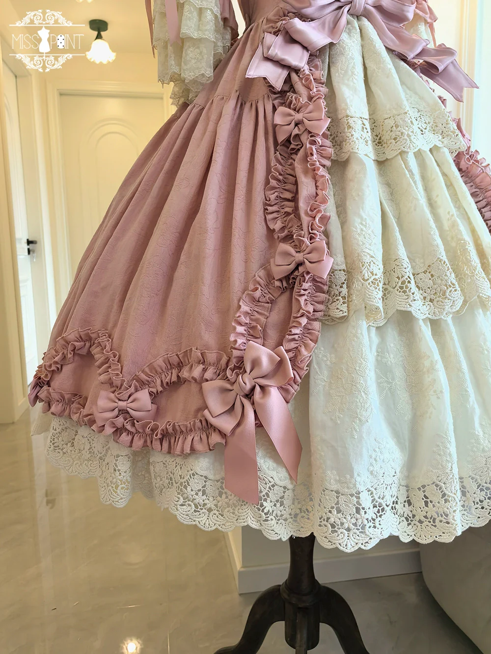 Lilyka Garden - Classic Lolita OP Dress Set Elegant Floral Wall Princess Sleeve - Image 108