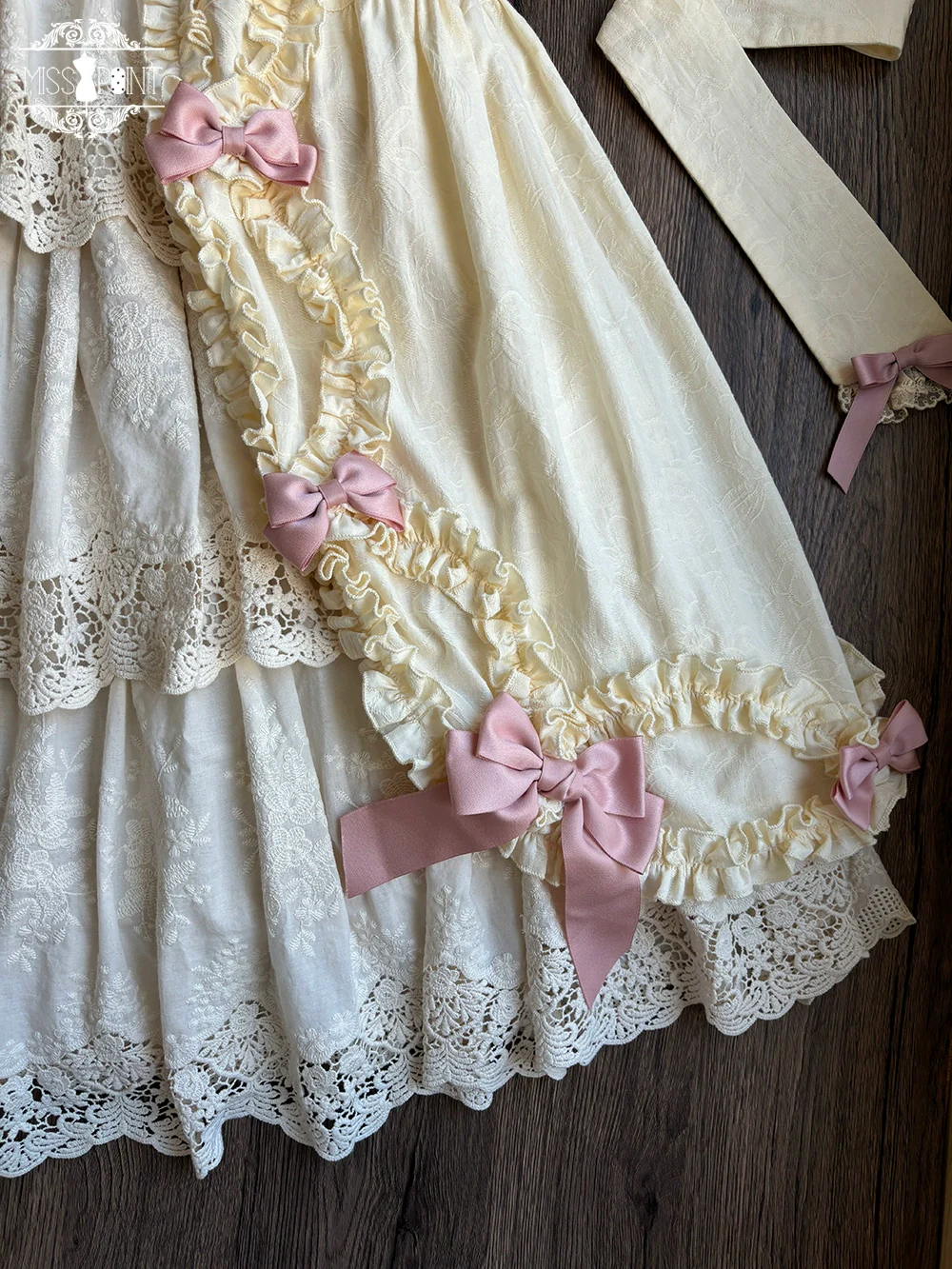 Lilyka Garden - Classic Lolita OP Dress Set Elegant Floral Wall Princess Sleeve - Image 130