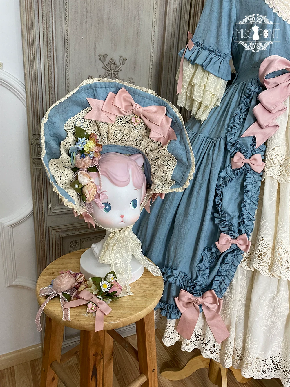 Lilyka Garden - Classic Lolita OP Dress Set Elegant Floral Wall Princess Sleeve - Image 157