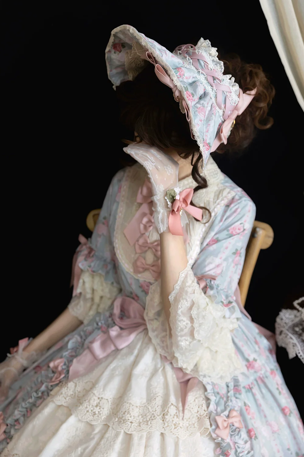 Lilyka Garden - Classic Lolita OP Dress Set Elegant Floral Wall Princess Sleeve - Image 21