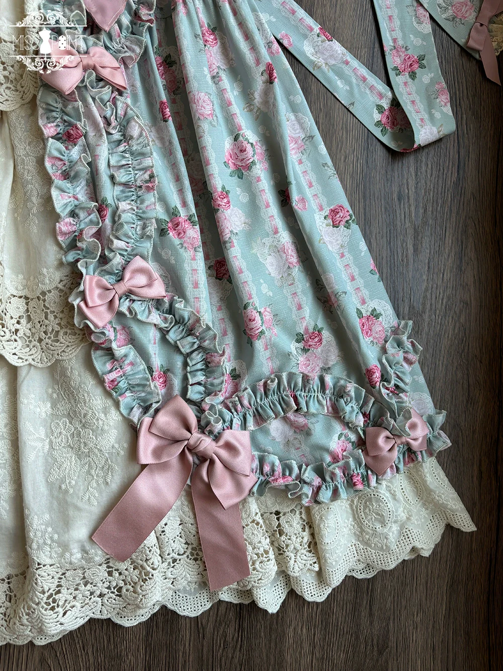 Lilyka Garden - Classic Lolita OP Dress Set Elegant Floral Wall Princess Sleeve - Image 27