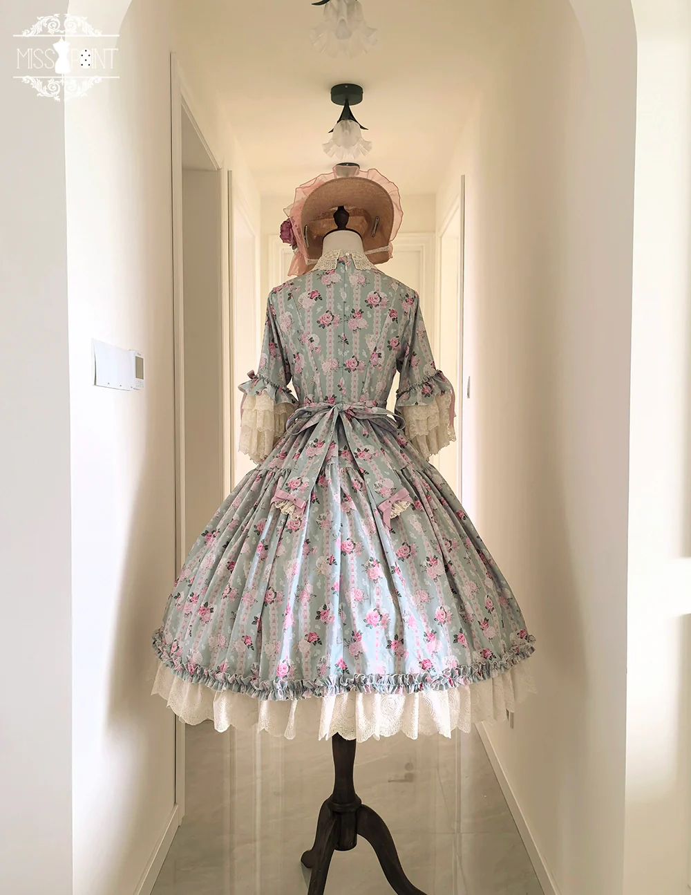 Lilyka Garden - Classic Lolita OP Dress Set Elegant Floral Wall Princess Sleeve - Image 31