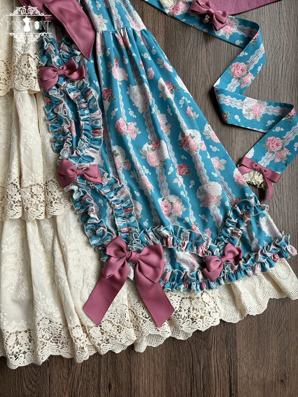 Lilyka Garden - Classic Lolita OP Dress Set Elegant Floral Wall Princess Sleeve - Image 48