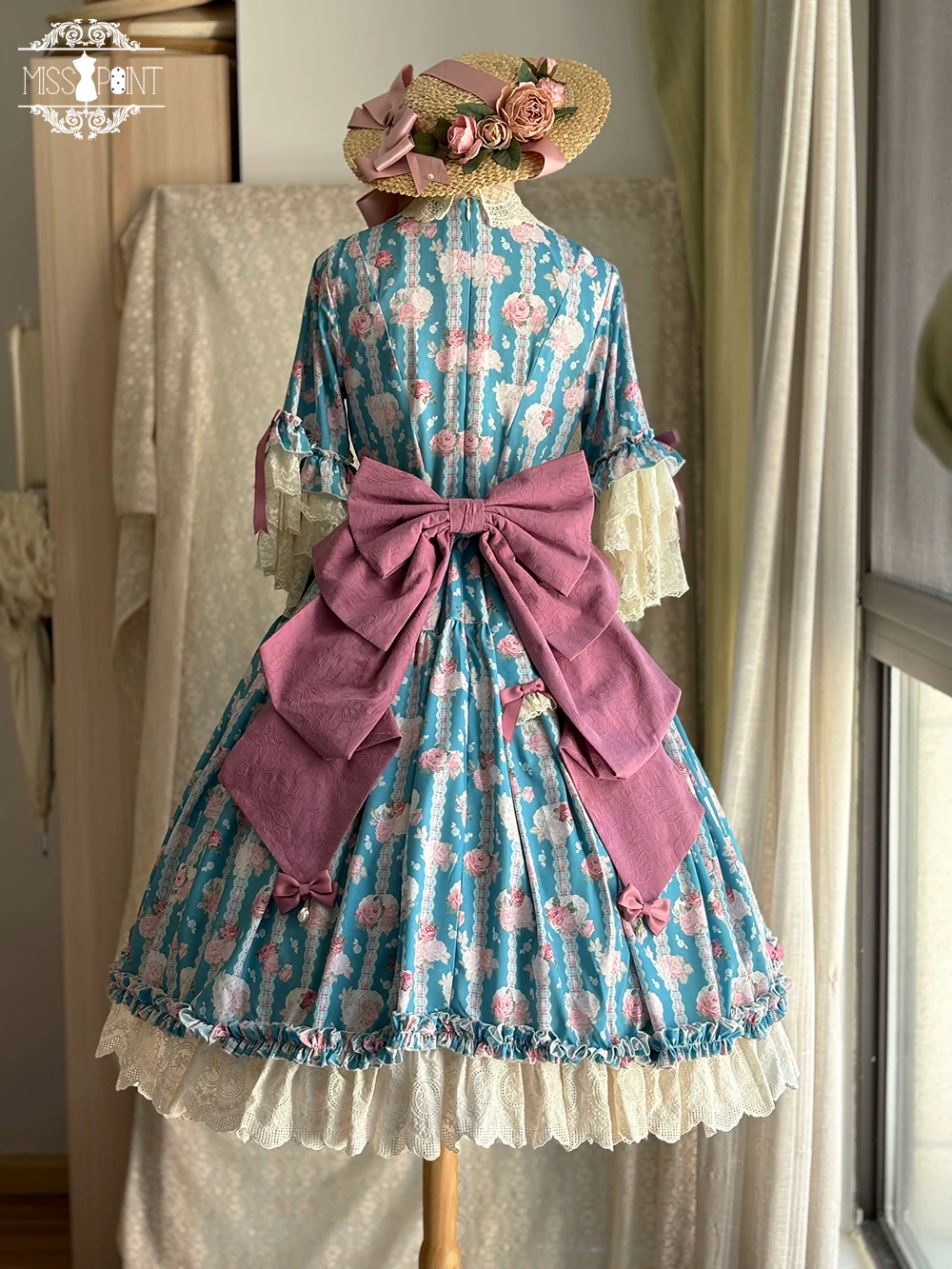 Lilyka Garden - Classic Lolita OP Dress Set Elegant Floral Wall Princess Sleeve - Image 52