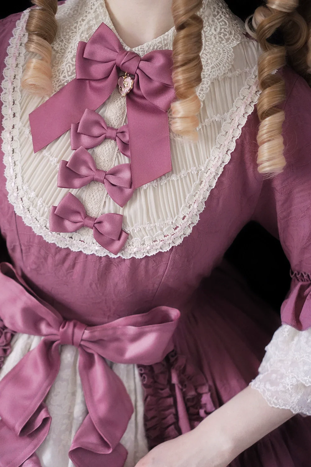 Lilyka Garden - Classic Lolita OP Dress Set Elegant Floral Wall Princess Sleeve - Image 64