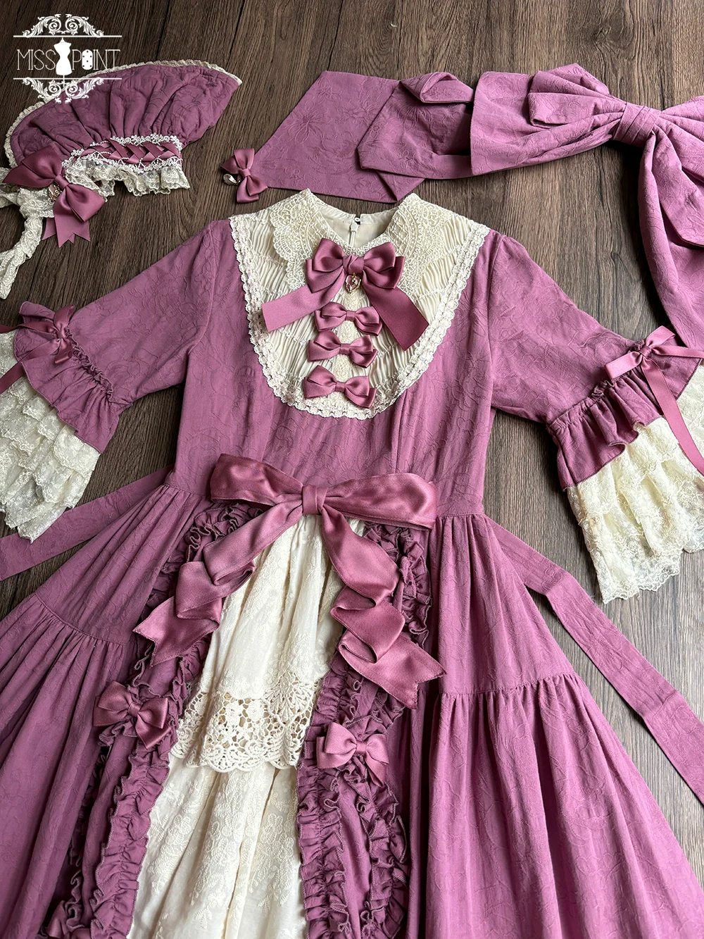 Lilyka Garden - Classic Lolita OP Dress Set Elegant Floral Wall Princess Sleeve - Image 69