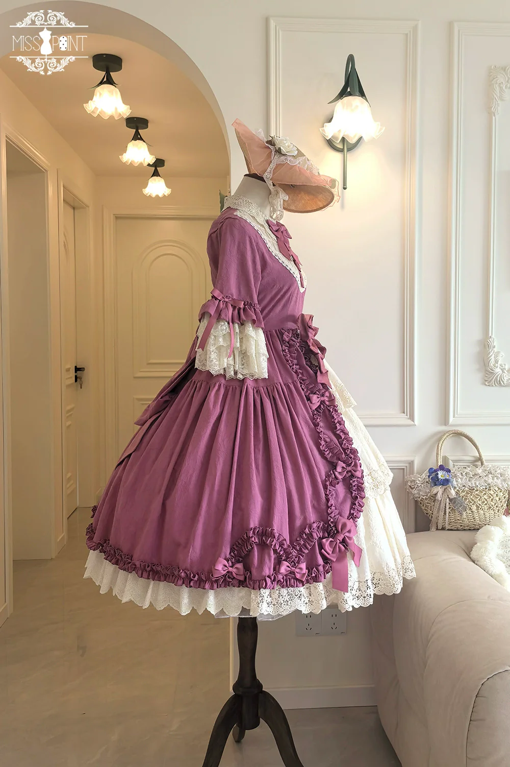Lilyka Garden - Classic Lolita OP Dress Set Elegant Floral Wall Princess Sleeve - Image 72