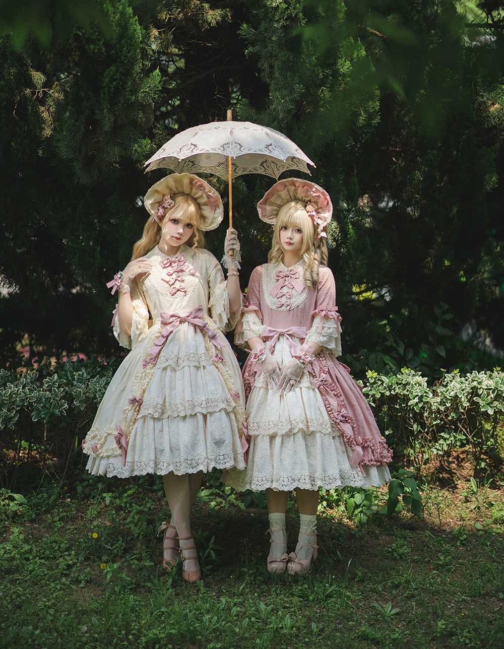 Lilyka Garden - Classic Lolita OP Dress Set Elegant Floral Wall Princess Sleeve - Image 76
