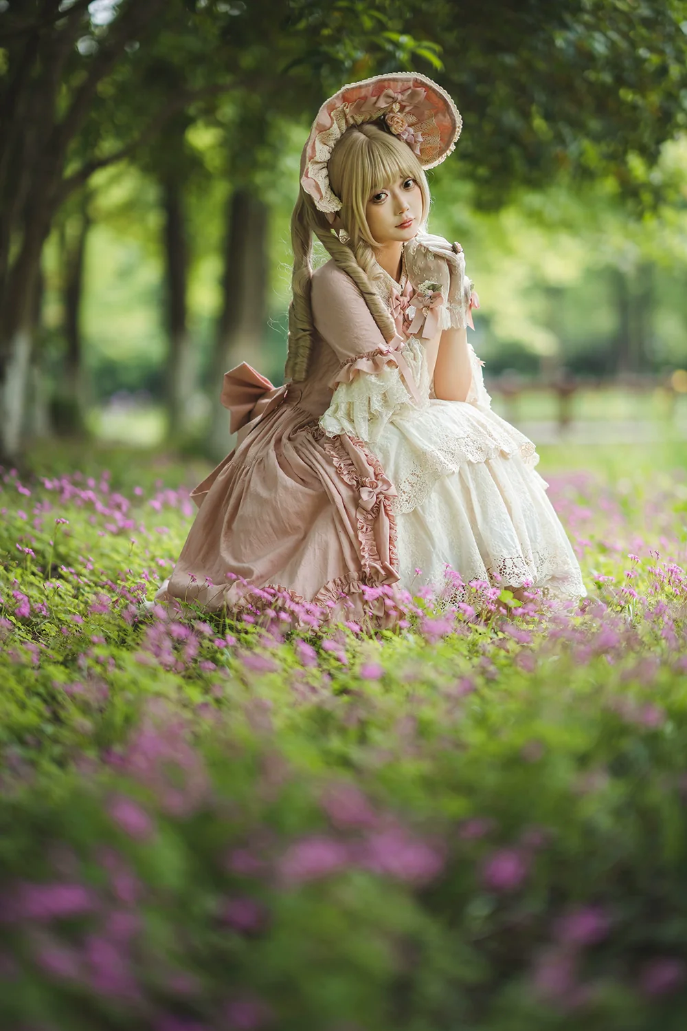 Lilyka Garden - Classic Lolita OP Dress Set Elegant Floral Wall Princess Sleeve - Image 83