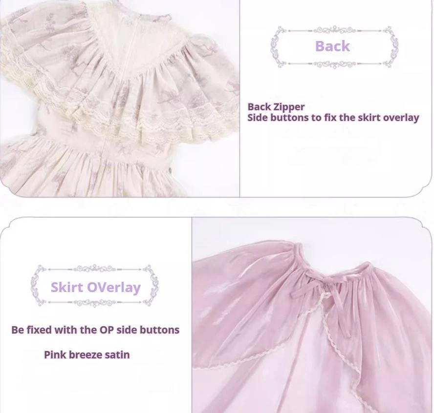 With PUJI - Nanke - Edwardian Collar Classic Lolita OP Dress Outfit - Image 26