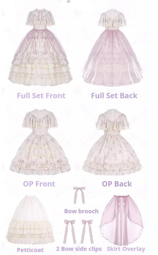 With PUJI - Nanke - Edwardian Collar Classic Lolita OP Dress Outfit - Image 28