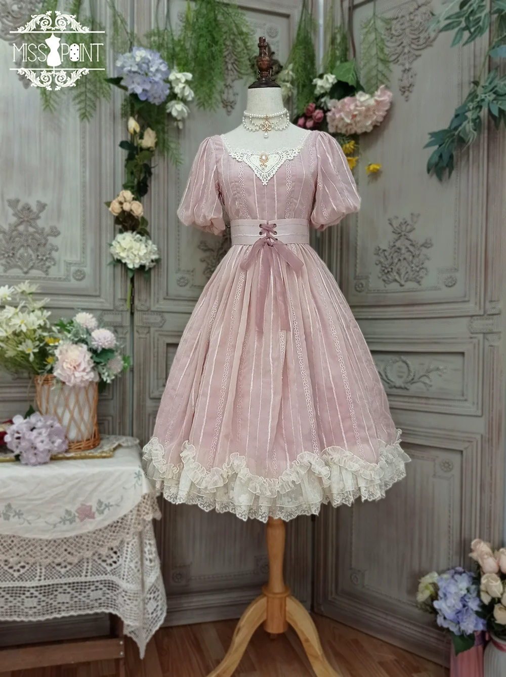 Tulip - Classic Lolita OP Dress Short Sleeve Dress Multicolors - Image 11