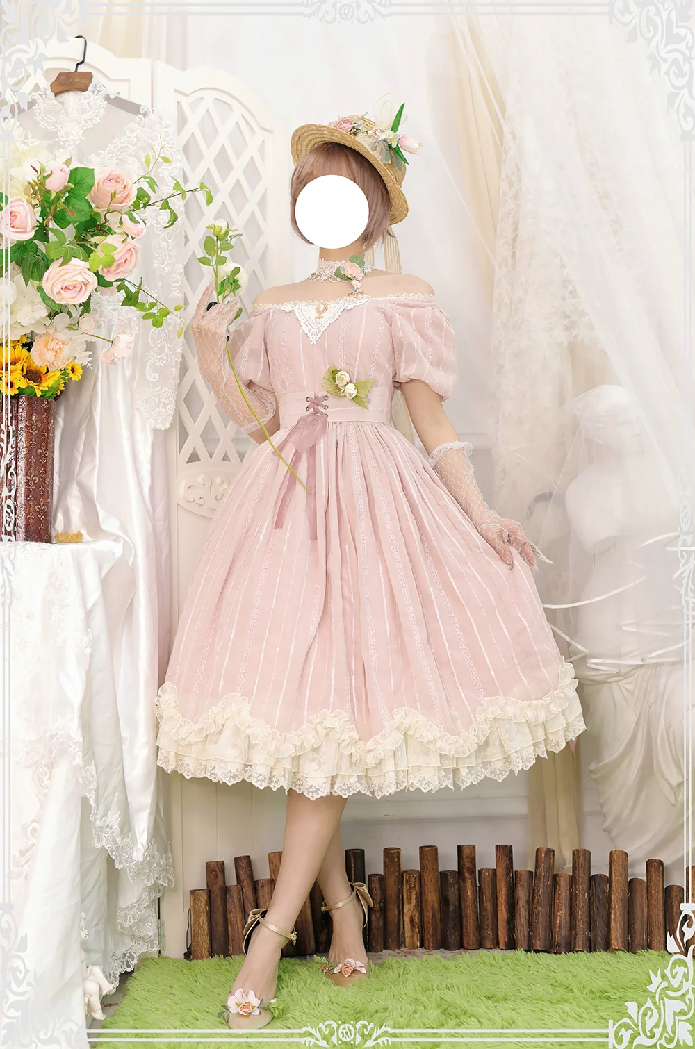 Tulip - Classic Lolita OP Dress Short Sleeve Dress Multicolors - Image 3