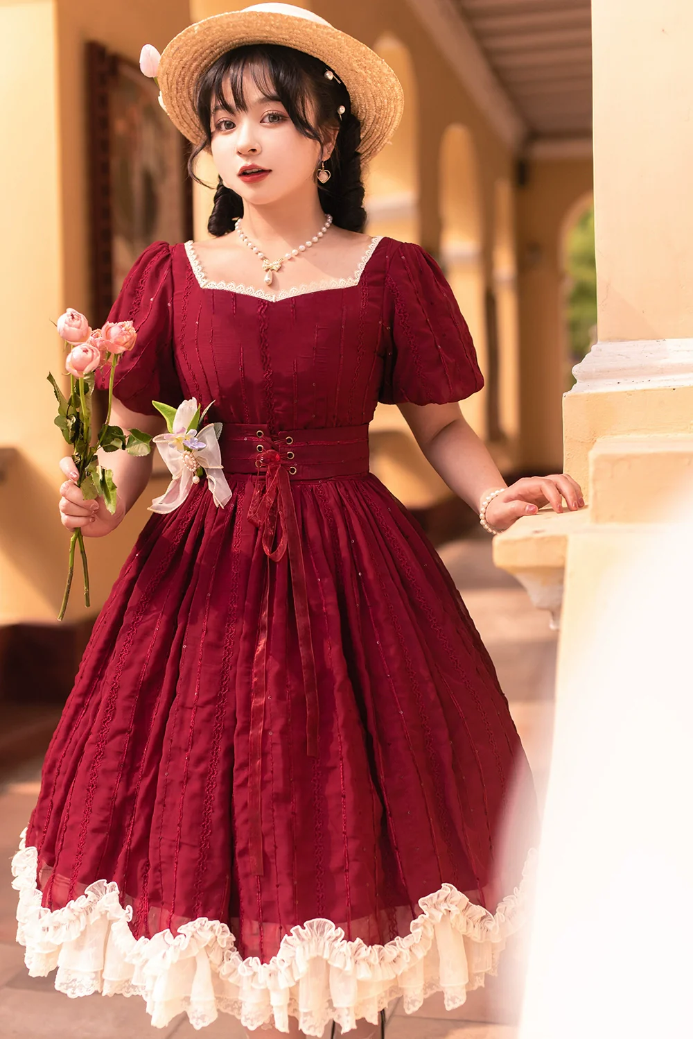 Tulip - Classic Lolita OP Dress Short Sleeve Dress Multicolors - Image 31