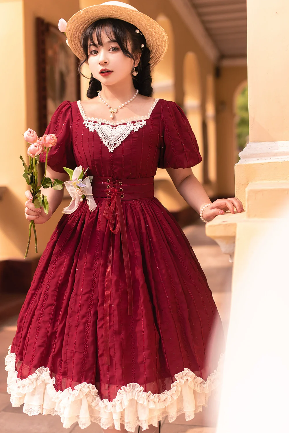 Tulip - Classic Lolita OP Dress Short Sleeve Dress Multicolors - Image 32