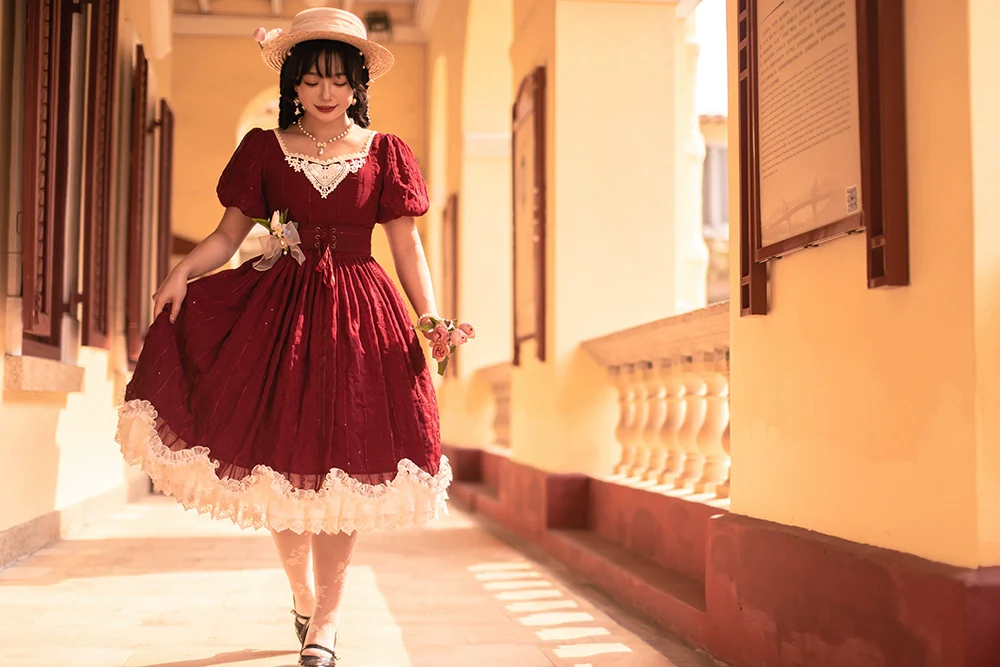 Tulip - Classic Lolita OP Dress Short Sleeve Dress Multicolors - Image 33