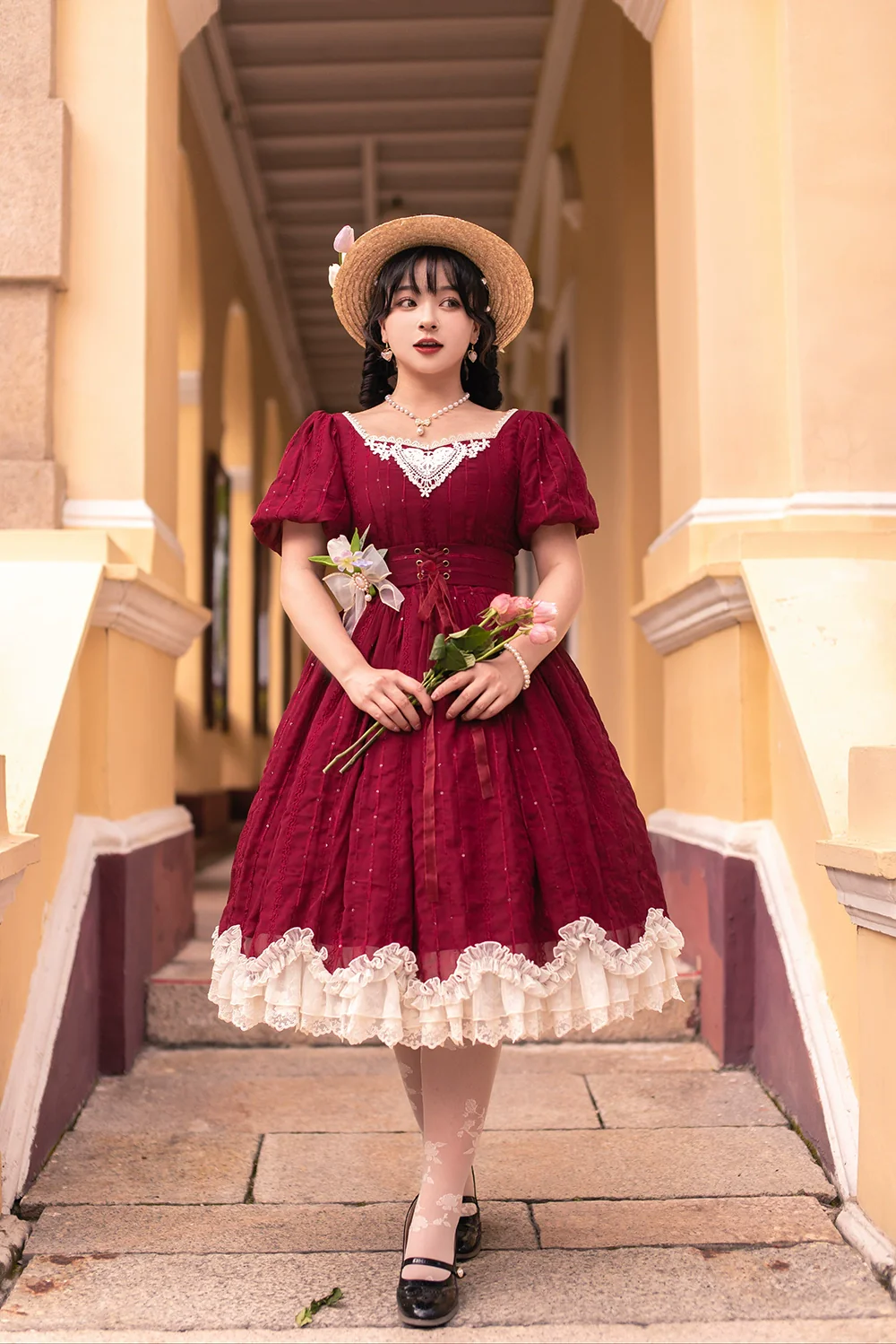 Tulip - Classic Lolita OP Dress Short Sleeve Dress Multicolors - Image 38