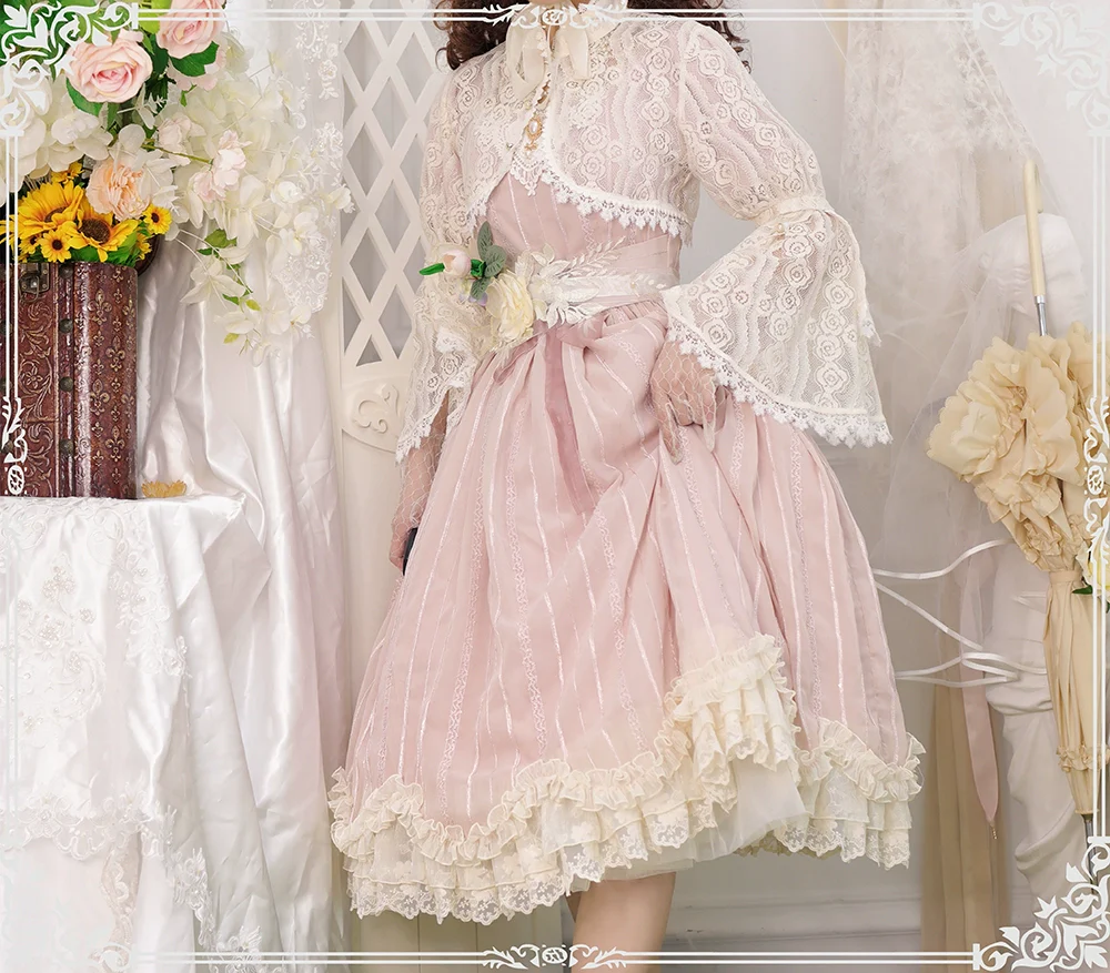 Tulip - Classic Lolita OP Dress Short Sleeve Dress Multicolors - Image 6