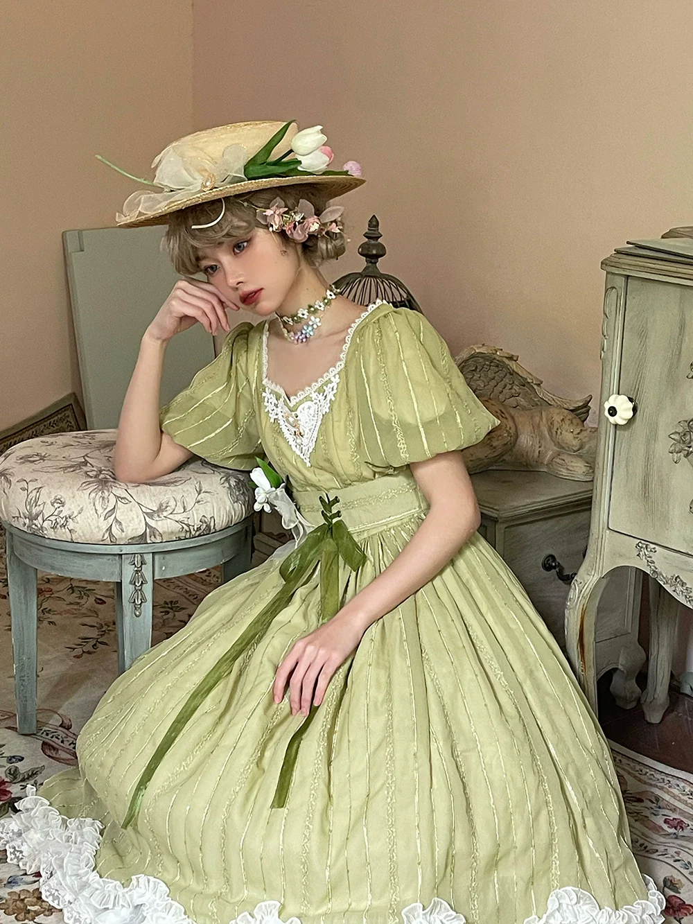 Tulip - Classic Lolita OP Dress Short Sleeve Dress Multicolors - Image 64