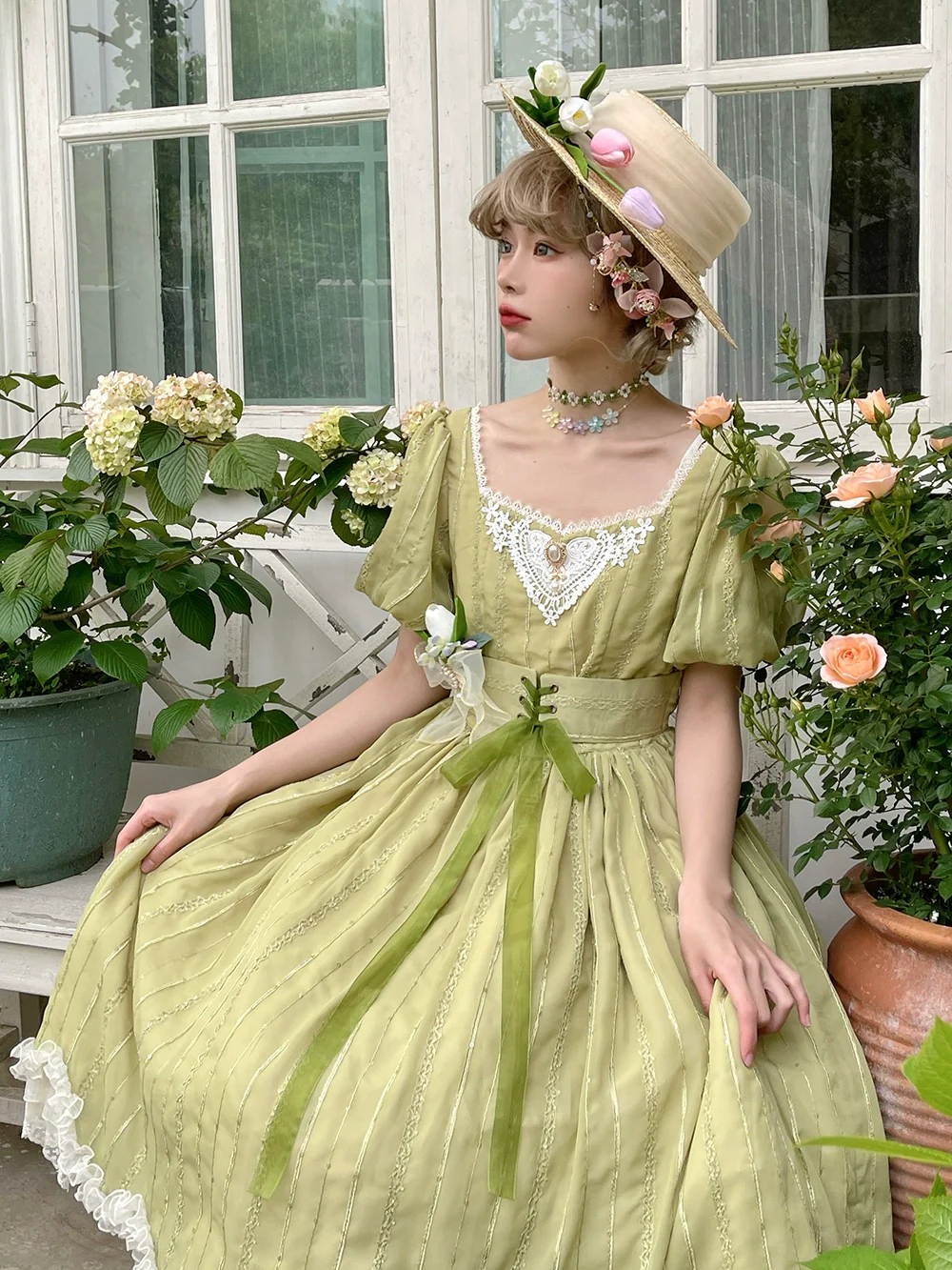 Tulip - Classic Lolita OP Dress Short Sleeve Dress Multicolors - Image 66