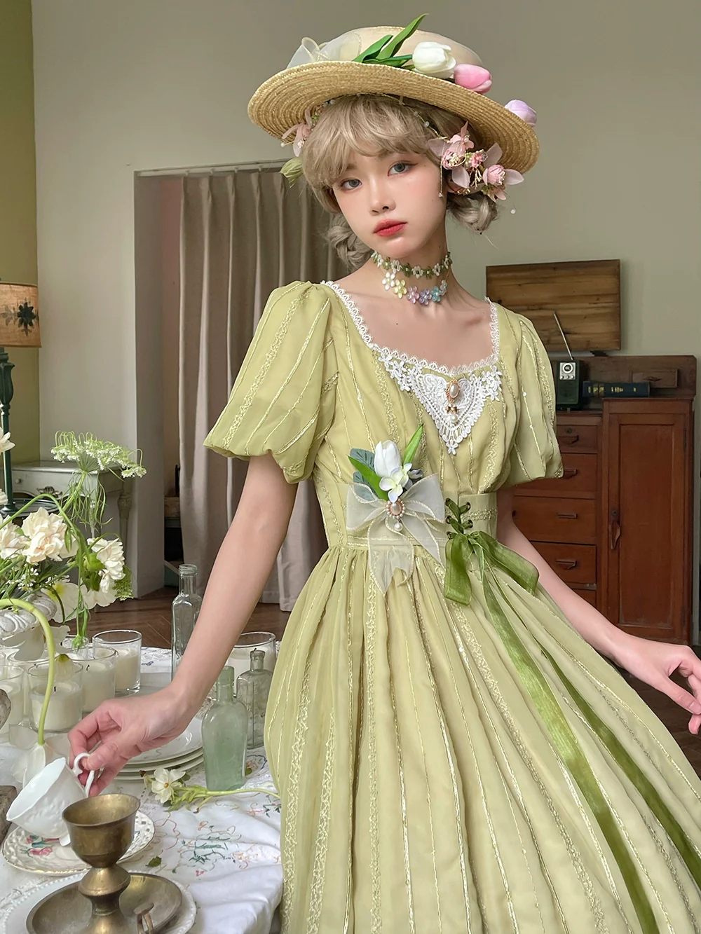Tulip - Classic Lolita OP Dress Short Sleeve Dress Multicolors - Image 68