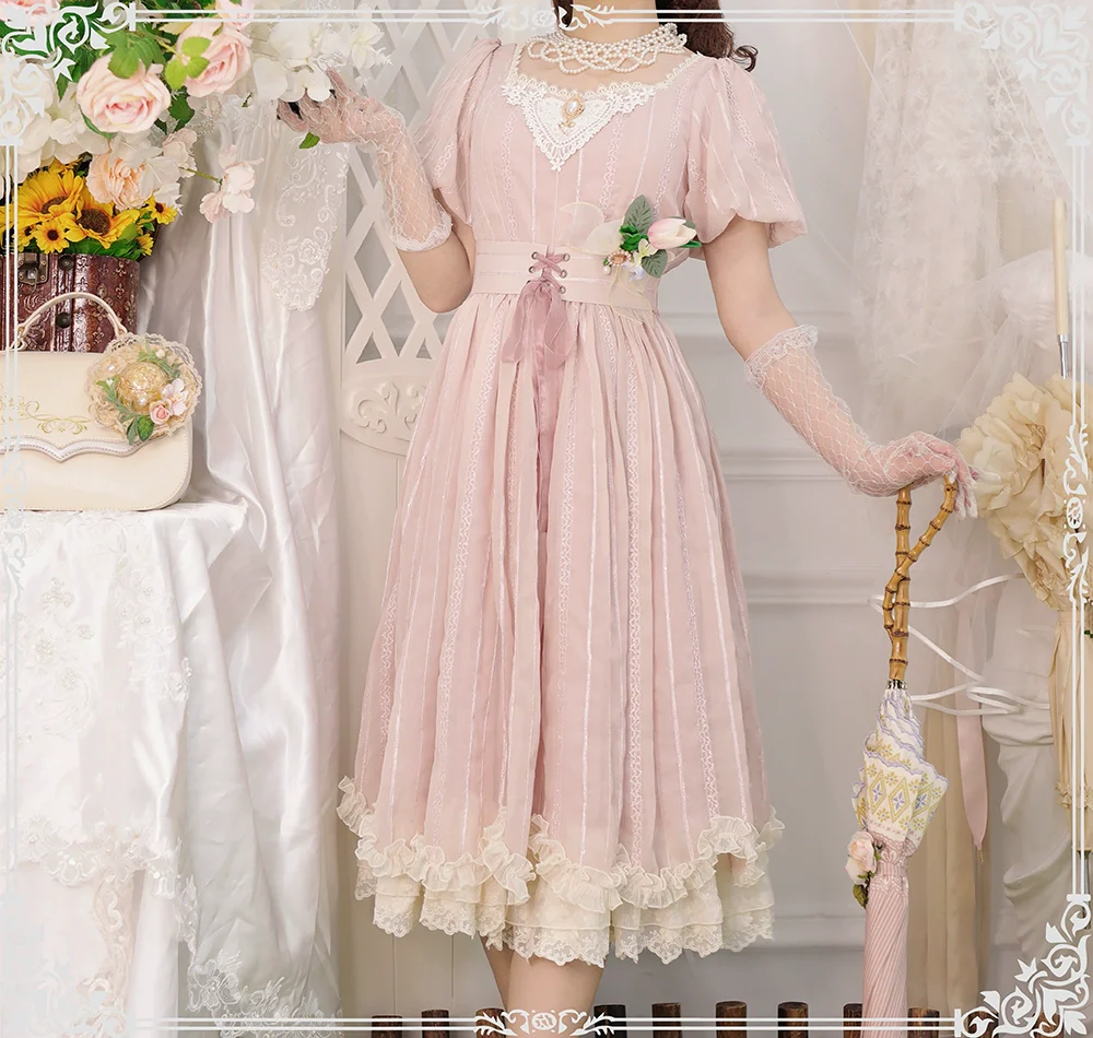 Tulip - Classic Lolita OP Dress Short Sleeve Dress Multicolors - Image 7