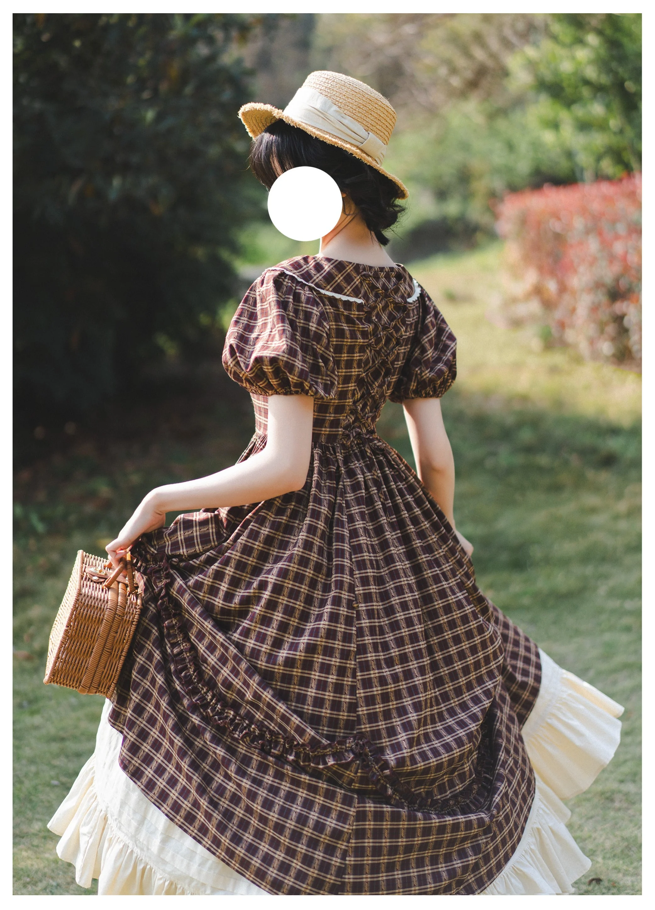 Forest Picnic - Classic Lolita OP Dress with Off-Shoulder and Lifting Hem - Image 23