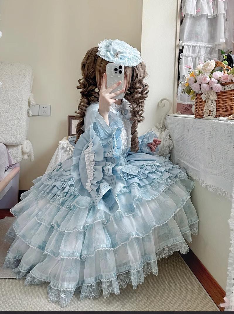 Buling Moon - Solo Puppet - Sweet Lolita OP Dress with Princess Long Sleeves - Image 13