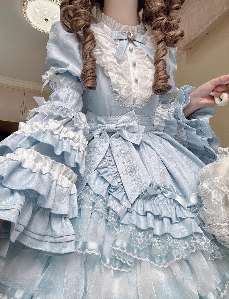Buling Moon - Solo Puppet - Sweet Lolita OP Dress with Princess Long Sleeves - Image 14