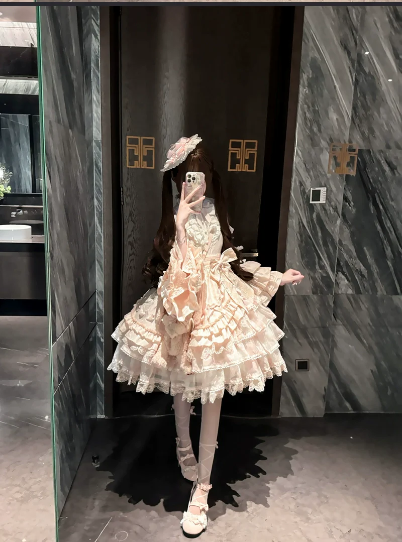 Buling Moon - Solo Puppet - Sweet Lolita OP Dress with Princess Long Sleeves - Image 16