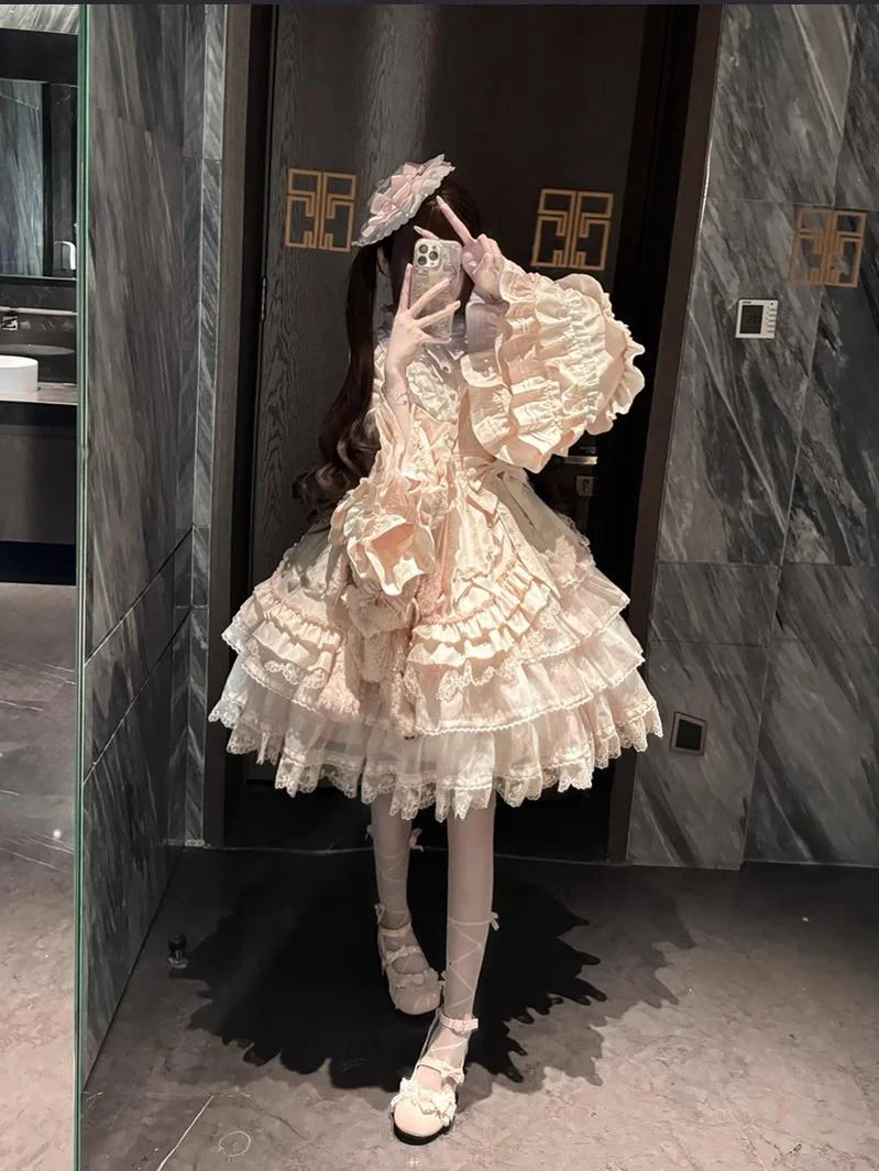 Buling Moon - Solo Puppet - Sweet Lolita OP Dress with Princess Long Sleeves - Image 17