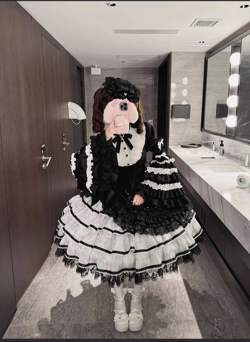 Buling Moon - Solo Puppet - Sweet Lolita OP Dress with Princess Long Sleeves - Image 21