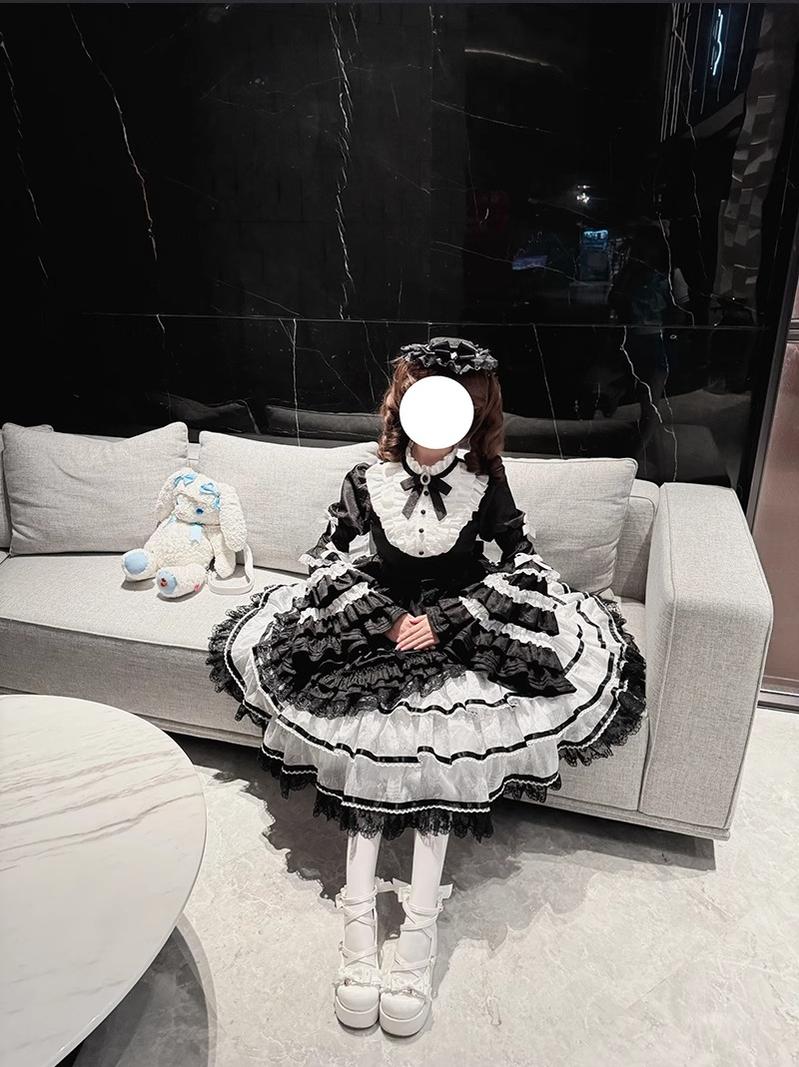 Buling Moon - Solo Puppet - Sweet Lolita OP Dress with Princess Long Sleeves - Image 22