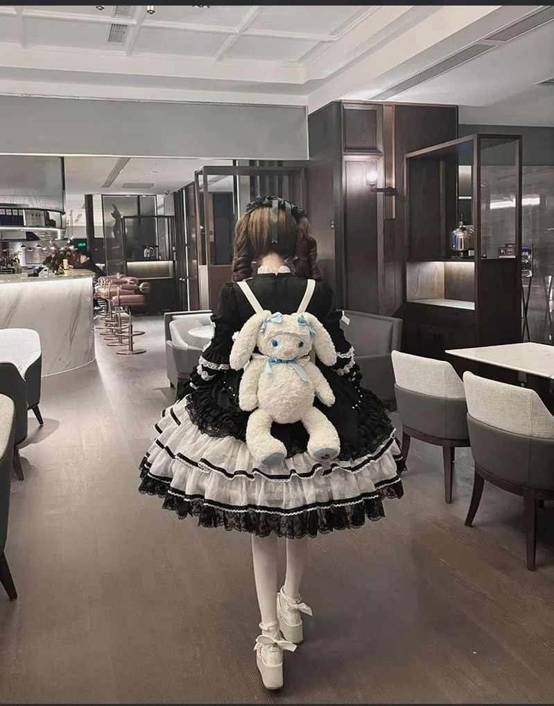 Buling Moon - Solo Puppet - Sweet Lolita OP Dress with Princess Long Sleeves - Image 23