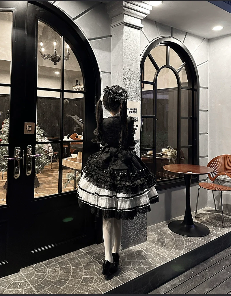 Buling Moon - Solo Puppet - Sweet Lolita OP Dress with Princess Long Sleeves - Image 25